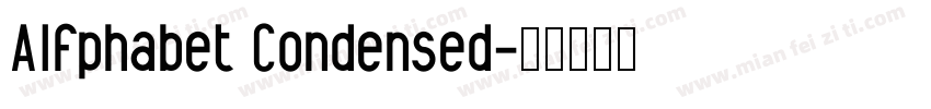 Alfphabet Condensed字体转换